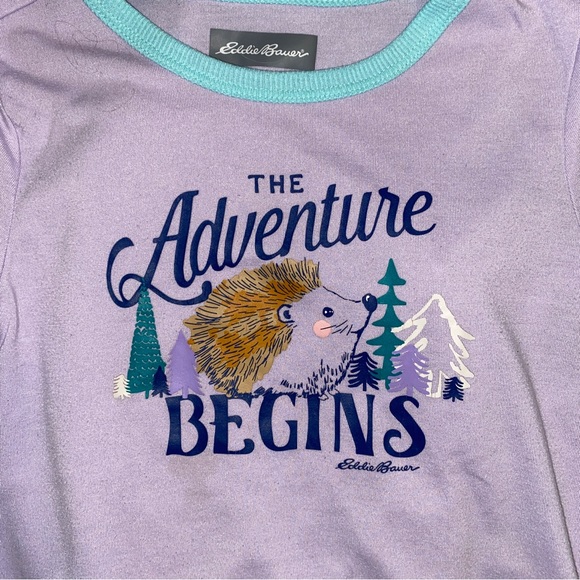 Eddie Bauer Girls’ Pajama Set - 4 Piece Size Small 7-8 - Picture 3 of 9